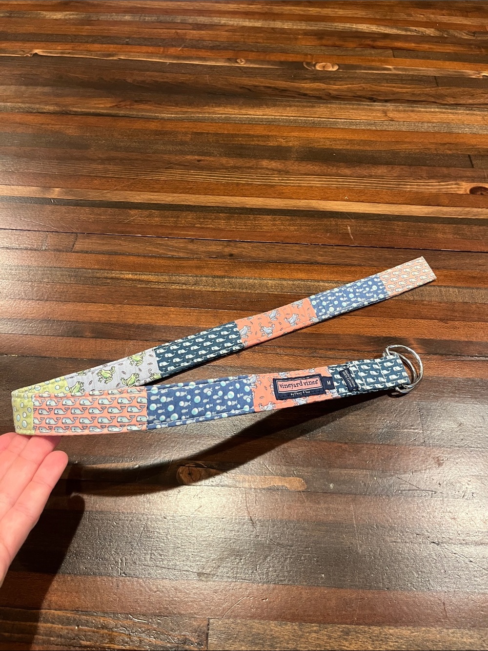 vineyard vines Kids Patchwork Belt in Multi-Color medium